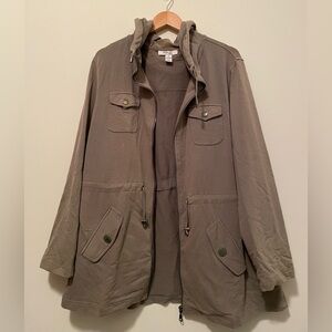 Women’s Olive Green Hooded Jacket